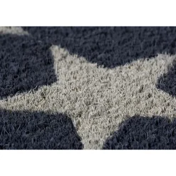 Kokosmatte Stars 40 x 60 cm dunkelgrau