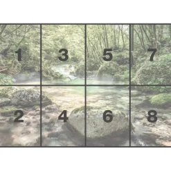 Komar  Papier Fototapete Riverbed 368x254 cm