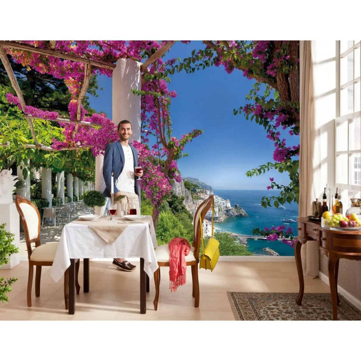 Komar Papier-Fototapete Amalfi 8-teilig 368 x 254 cm