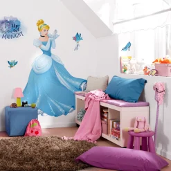 Komar  Selbstklebende Vlies Wandtattoo Cinderella XXL 127x200 cm