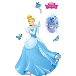 Komar  Selbstklebende Vlies Wandtattoo Cinderella XXL 127x200 cm