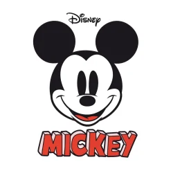 Komar  Selbstklebende Vlies Wandtattoo Mickey Smile XXL 127x200 cm