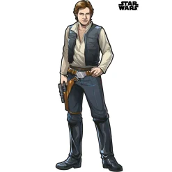 Komar  Selbstklebende Vlies Wandtattoo Star Wars XXL Han Solo 127x196 cm