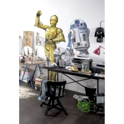 Komar Selbstklebende Vlies Wandtattoo Star Wars XXL C-3PO 127x200 cm