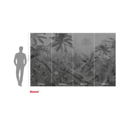 Komar  Vlies Fototapete Amazonia Black & White 400x250 cm
