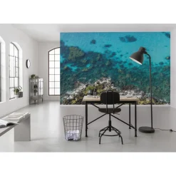 Komar  Vlies Fototapete Bright Blue 450x280 cm