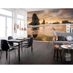 Komar  Vlies Fototapete Golden Stacks 400x250 cm