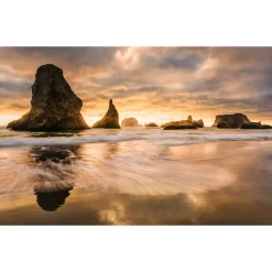 Komar  Vlies Fototapete Golden Stacks 400x250 cm