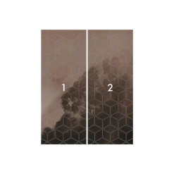 Komar  Vlies Fototapete Golden Grid 200x250 cm