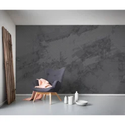 Komar Vlies Fototapete Maya Tweed b/w 400x250 cm