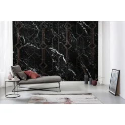 Komar  Vlies Fototapete Marble Black 400x250 cm