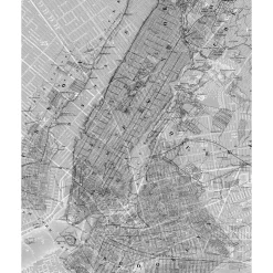 Komar  Vlies Fototapete NYC Map 200x250 cm
