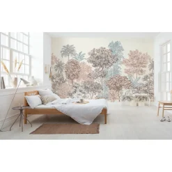 Komar  Vlies Fototapete Painted Trees 400x280 cm