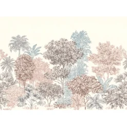 Komar  Vlies Fototapete Painted Trees 400x280 cm