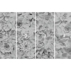 Komar  Vlies Fototapete Shades Black and White 400x250 cm