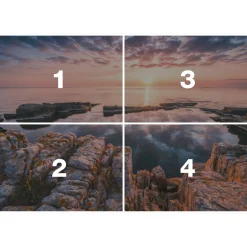 Komar  Vlies Fototapete Spiegelküste 368x248 cm