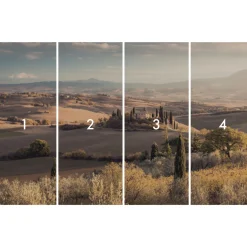 Komar  Vlies Fototapete Toskanagold 400x250 cm