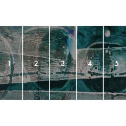 Komar  Vlies Fototapete Tracks Imbricating 500x280 cm