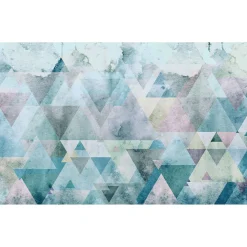 Komar  Vlies Fototapete Triangles Blue 400x250 cm