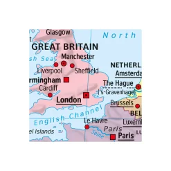 Komar  Vlies Fototapete World Map 368x248 cm