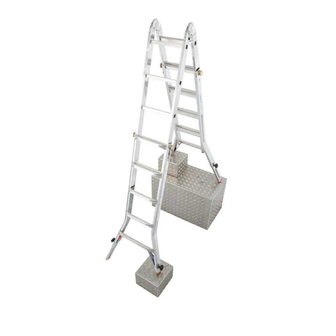 Krause Teleskopleiter TeleVario mit Holmverlängerung 4 x 5 Sprossen