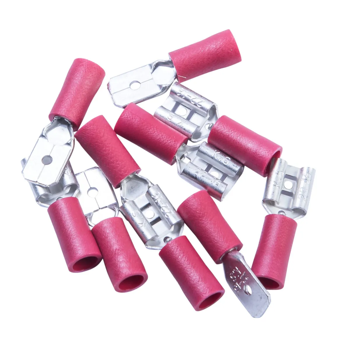 Krone Flachstecker-Sortiment rot 10-teilig