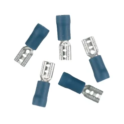 Krone  Flachsteckhülsen blau 5 St.