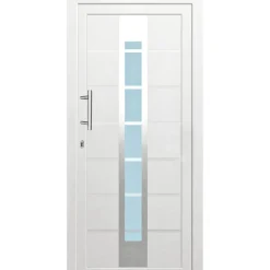 Kunststoff-Haustür D84 weiß 100 x 210 cm Anschlag links