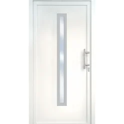 Kunststoff-Haustür Signum PVC Mod 70 weiß 98 x 208 cm rechts