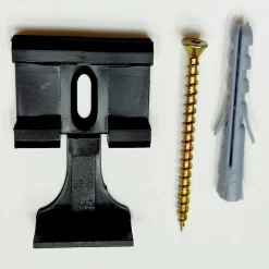 Leisten-Clips schwarz 3,3 x 3,4 x 0,8 cm 30 Stk.