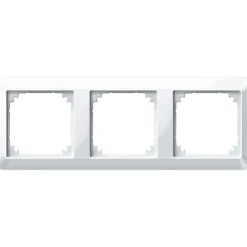 Merten Abdeckrahmen 1-M polarweiß glänzend 3-fach