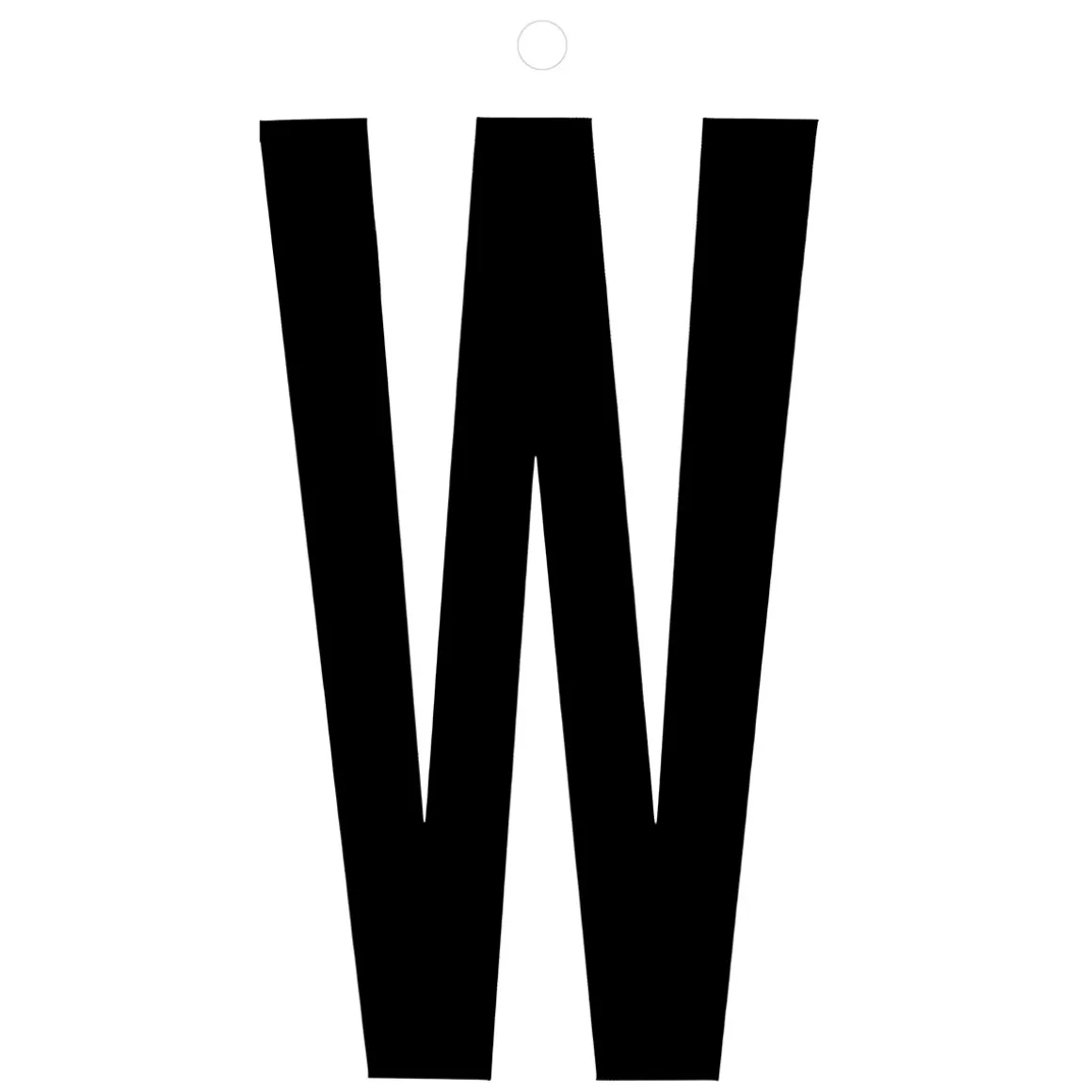 Metafranc Klebebuchstabe Watt 10 cm schwarz