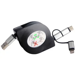 Micro-USB-Kabel 3in1 schwarz