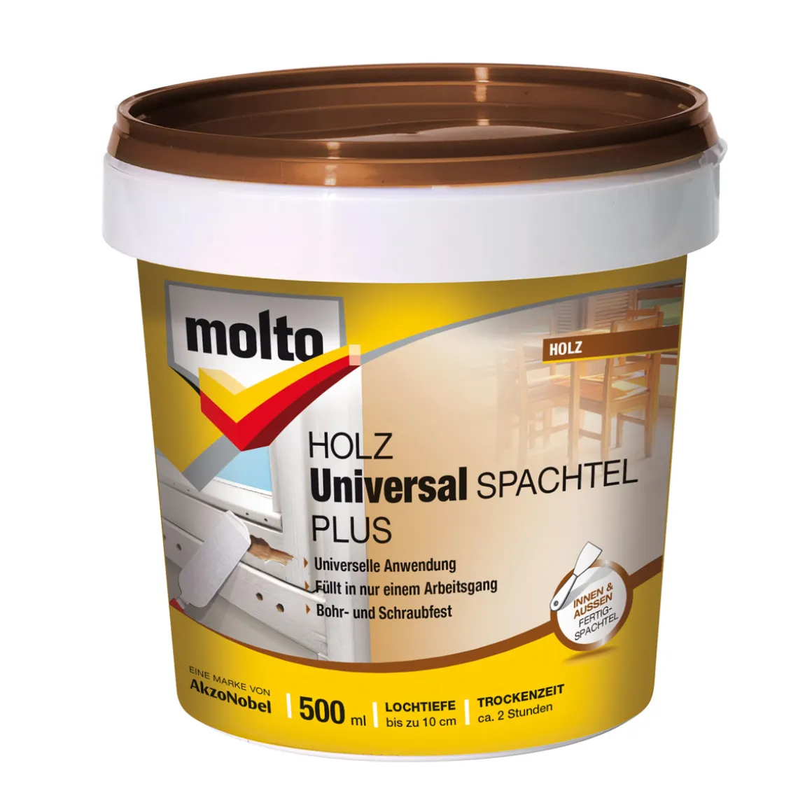 Molto Universal Holzspachtel Plus 500 ml