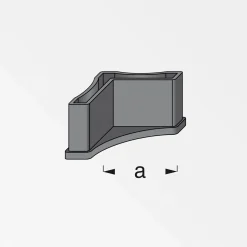 MyTool  Regalfuß 35,5 mm schwarz 2 Stück