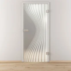 Novadoors Glasdrehtür NOVA 543 mattiert 95,9 x 197,2 cm Rechts