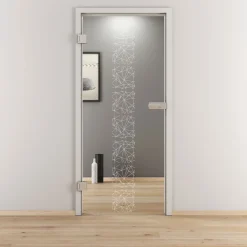 Novadoors Glasdrehtür NOVA 504 klar 83,4 x 197,2 cm Links