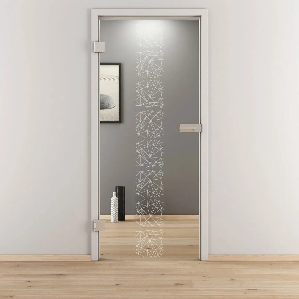 Novadoors Glasdrehtür NOVA 504 klar 83,4 x 197,2 cm Links