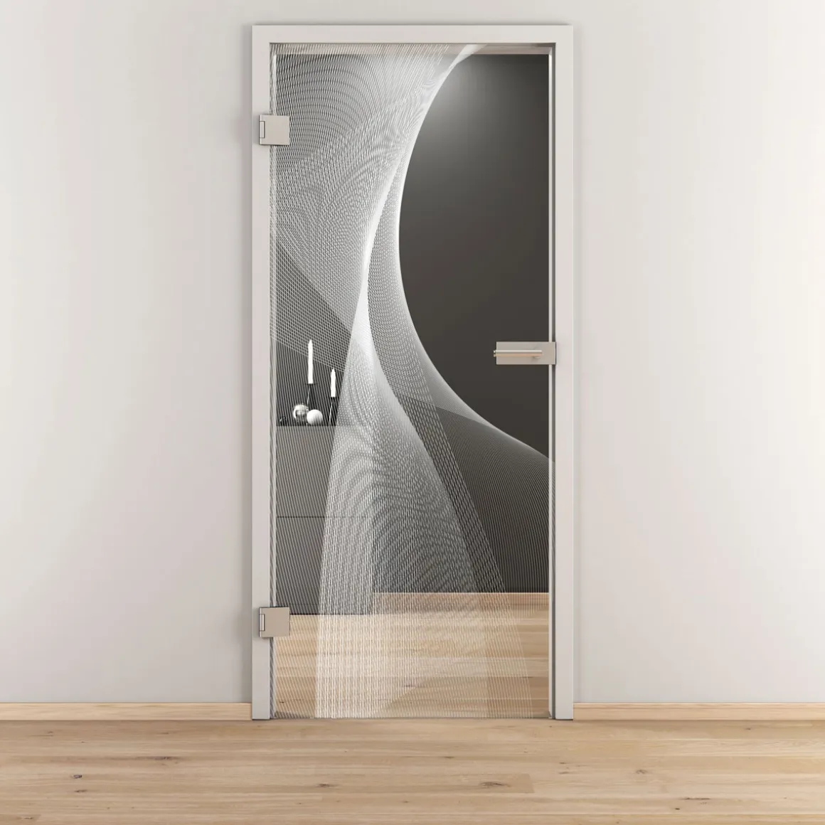 Novadoors Glasdrehtür NOVA 634 klar 70,9 x 197,2 cm Links