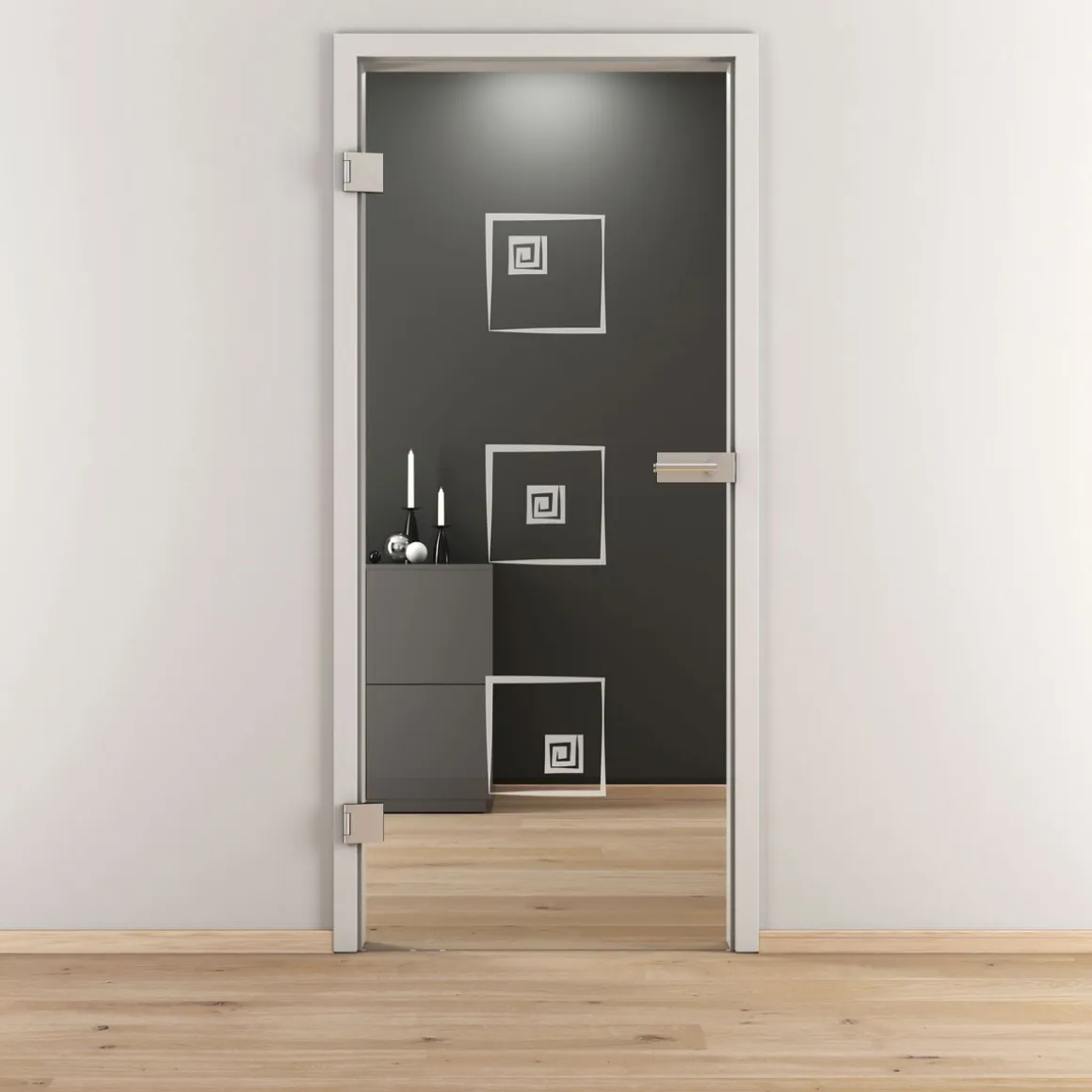 Novadoors Glasdrehtür NOVA 587 klar 83,4 x 197,2 cm Links