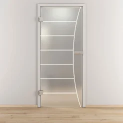 Novadoors Glasdrehtür NOVA 586 mattiert 83,4 x 197,2 cm Links