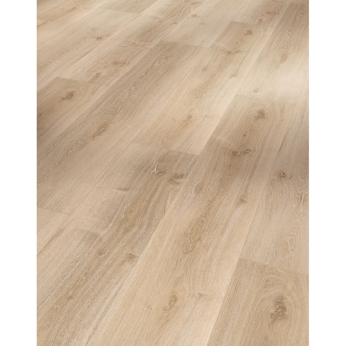 Parador Vinylboden Basic 5.3 Eiche Royal hell gekälkt gebürstete Struktur 22,5 x 120,9 cm