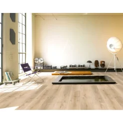 Parador Vinylboden Basic 5.3 Eiche Royal hell gekälkt gebürstete Struktur 22,5 x 120,9 cm