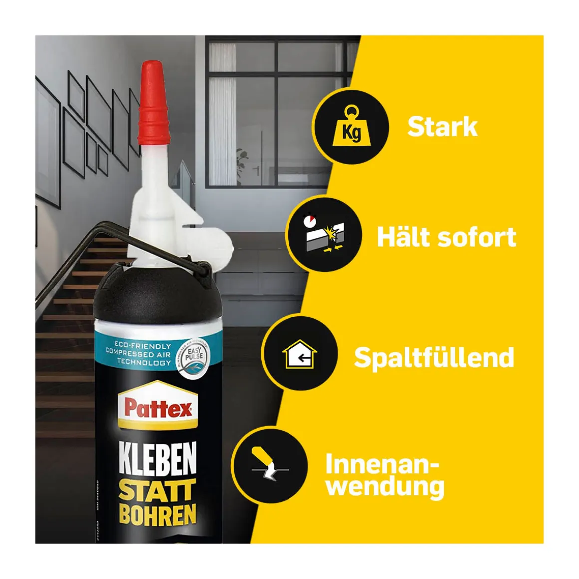 Pattex  Montagekleber Kleben statt Bohren 133 g