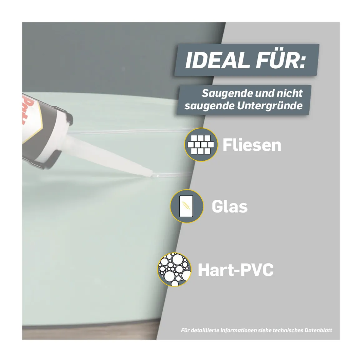 Pattex Montageklebstoff Kleben statt Bohren Kristallklar 290 g