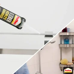 Pattex Montageklebstoff Kleben statt Bohren Kristallklar 290 g