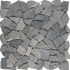 Polymosaik Graphit Marmor 28 x 28 x 0,8 cm