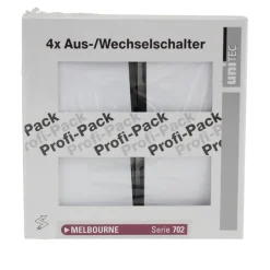 PROFI-PACK-SET Aus-/Wechselschalter Melbourne ultrawei Serie 702