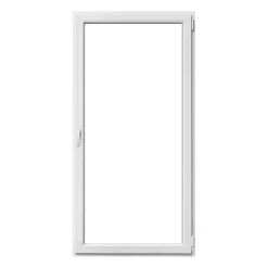 PVC-Balkontür weiß rechts 100 x 200 cm