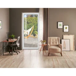 PVC-Balkontür weiß rechts 100 x 200 cm